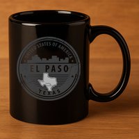 El Paso Texas 11oz C Handle Ceramic Mug