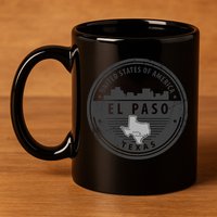El Paso Texas 11oz C Handle Ceramic Mug