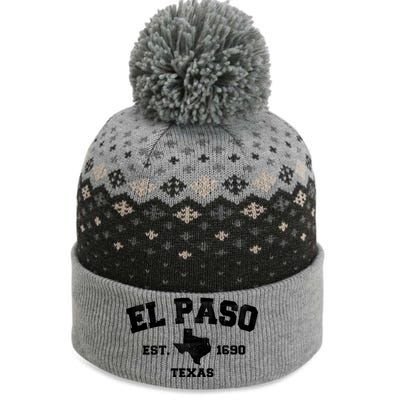 El Paso Texas Est. 1690 Vintage The Baniff Cuffed Pom Beanie