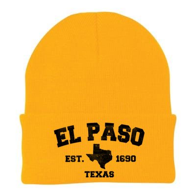 El Paso Texas Est. 1690 Vintage Knit Cap Winter Beanie