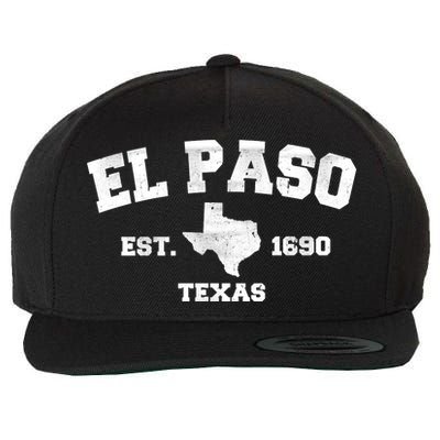 El Paso Texas Est. 1690 Vintage Wool Snapback Cap