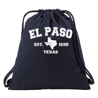 El Paso Texas Est. 1690 Vintage Drawstring Bag