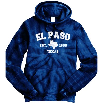 El Paso Texas Est. 1690 Vintage Tie Dye Hoodie