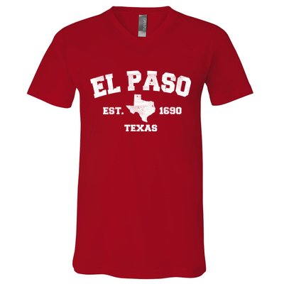 El Paso Texas Est. 1690 Vintage V-Neck T-Shirt