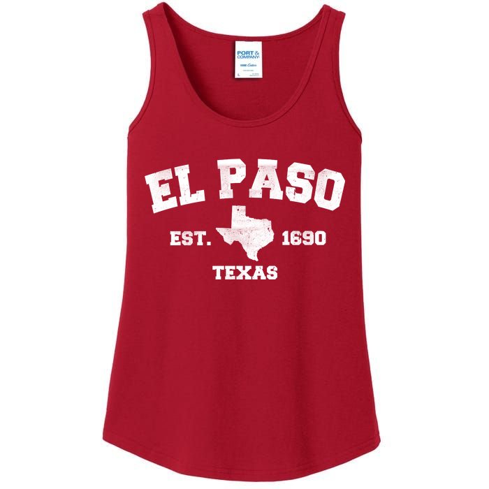 El Paso Texas Est. 1690 Vintage Ladies Essential Tank