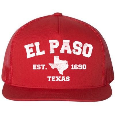 El Paso Texas Est. 1690 Vintage Flat Bill Trucker Hat