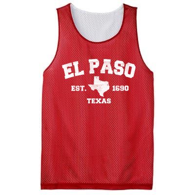 El Paso Texas Est. 1690 Vintage Mesh Reversible Basketball Jersey Tank