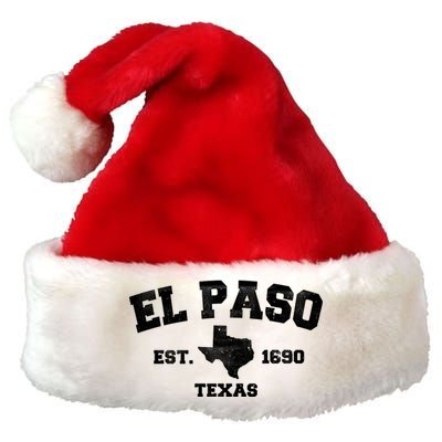 El Paso Texas Est. 1690 Vintage Premium Christmas Santa Hat