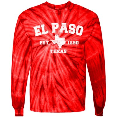 El Paso Texas Est. 1690 Vintage Tie-Dye Long Sleeve Shirt