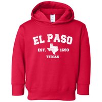 El Paso Texas Est. 1690 Vintage Toddler Hoodie