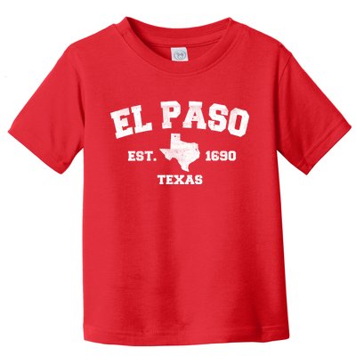 El Paso Texas Est. 1690 Vintage Toddler T-Shirt