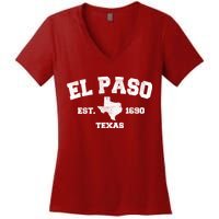 El Paso Texas Est. 1690 Vintage Women's V-Neck T-Shirt