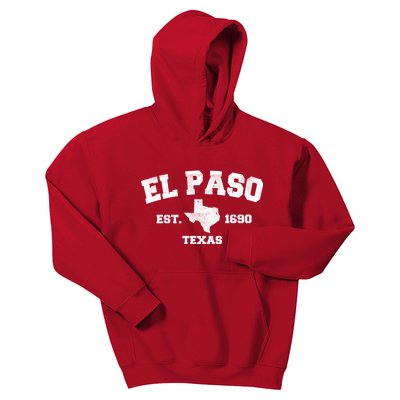 El Paso Texas Est. 1690 Vintage Kids Hoodie