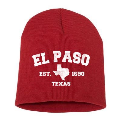 El Paso Texas Est. 1690 Vintage Short Acrylic Beanie