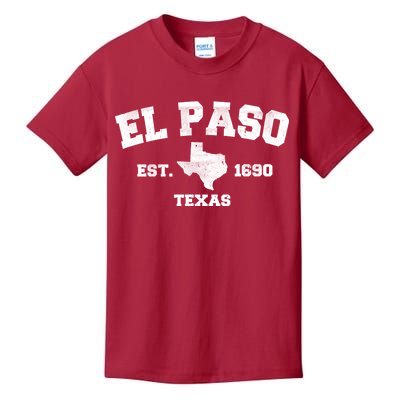 El Paso Texas Est. 1690 Vintage Kids T-Shirt