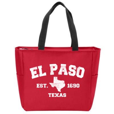 El Paso Texas Est. 1690 Vintage Zip Tote Bag