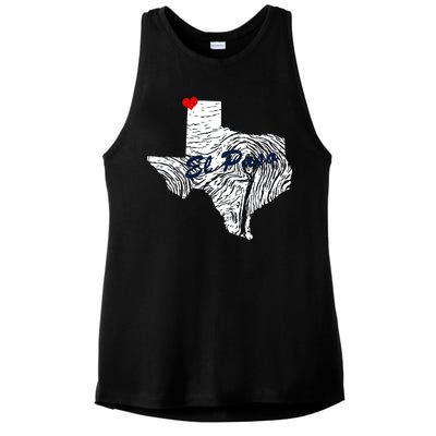 El Paso Texas State Ladies PosiCharge Tri-Blend Wicking Tank