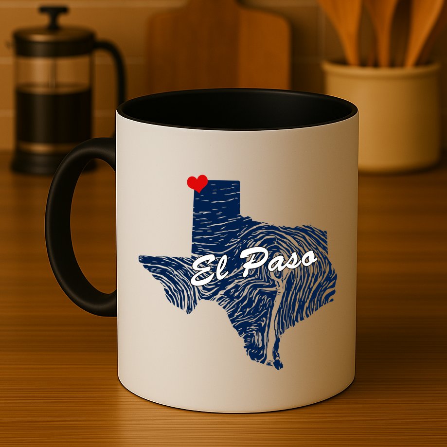 El Paso Texas State Mug