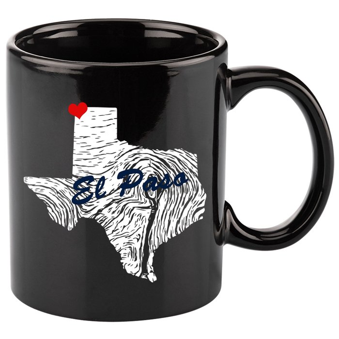 El Paso Texas State 11oz C Handle Ceramic Mug