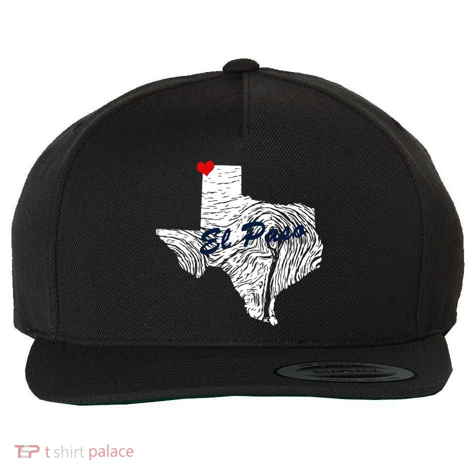 El Paso Texas State Wool Snapback Cap