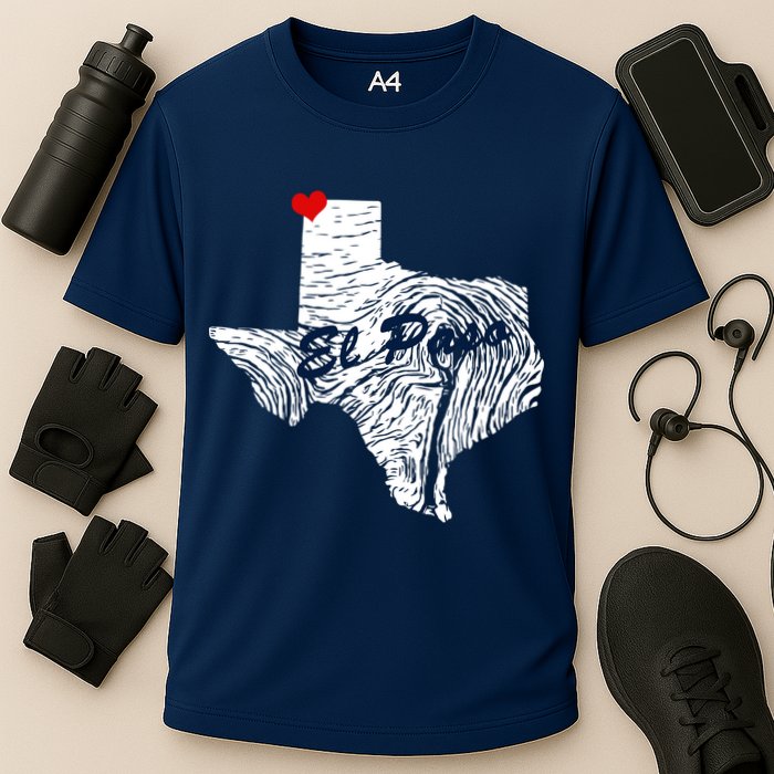 El Paso Texas State Cooling Performance Crew T-Shirt