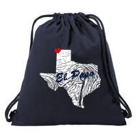 El Paso Texas State Drawstring Bag