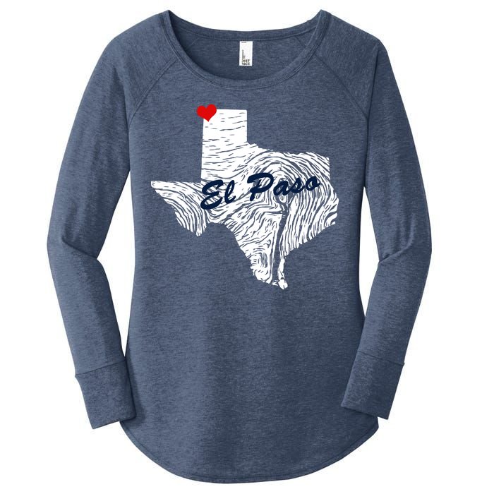 El Paso Texas State Women's Perfect Tri Tunic Long Sleeve Shirt