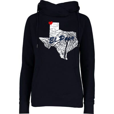 El Paso Texas State Womens Funnel Neck Pullover Hood