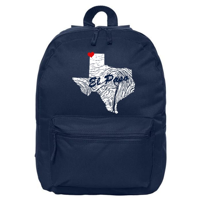 El Paso Texas State 16 in Basic Backpack