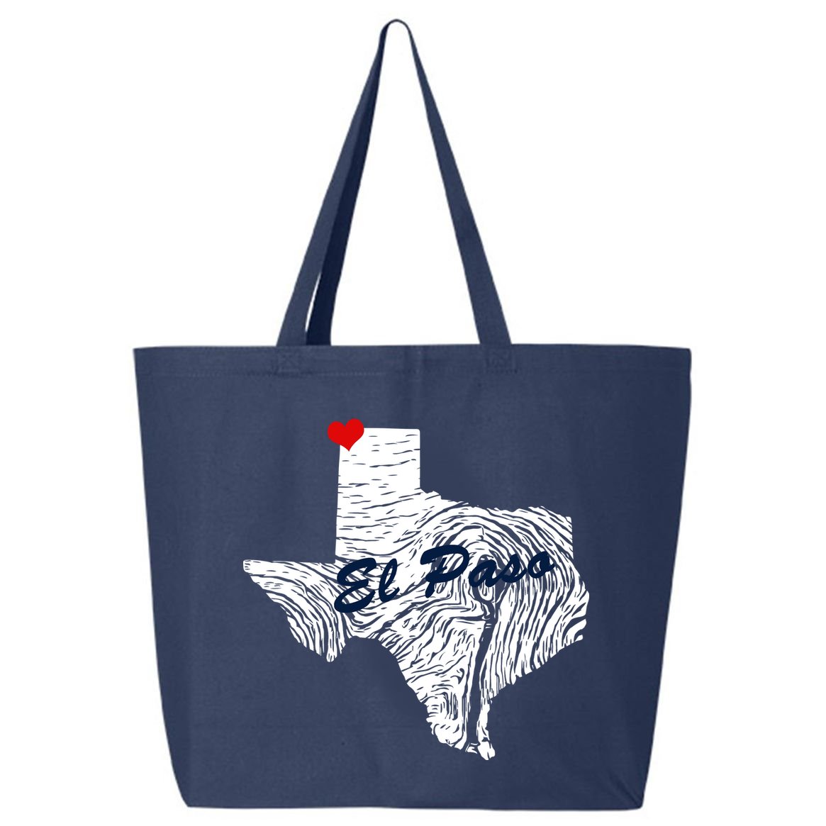 El Paso Texas State 25L Jumbo Tote