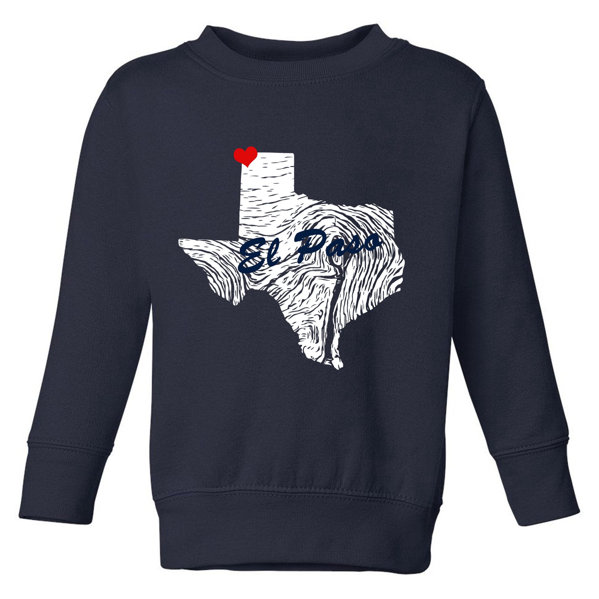 El Paso Texas State Toddler Sweatshirt