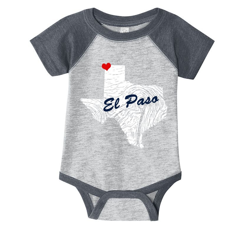 El Paso Texas State Infant Baby Jersey Bodysuit