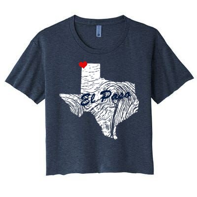 El Paso Texas State Women's Crop Top Tee