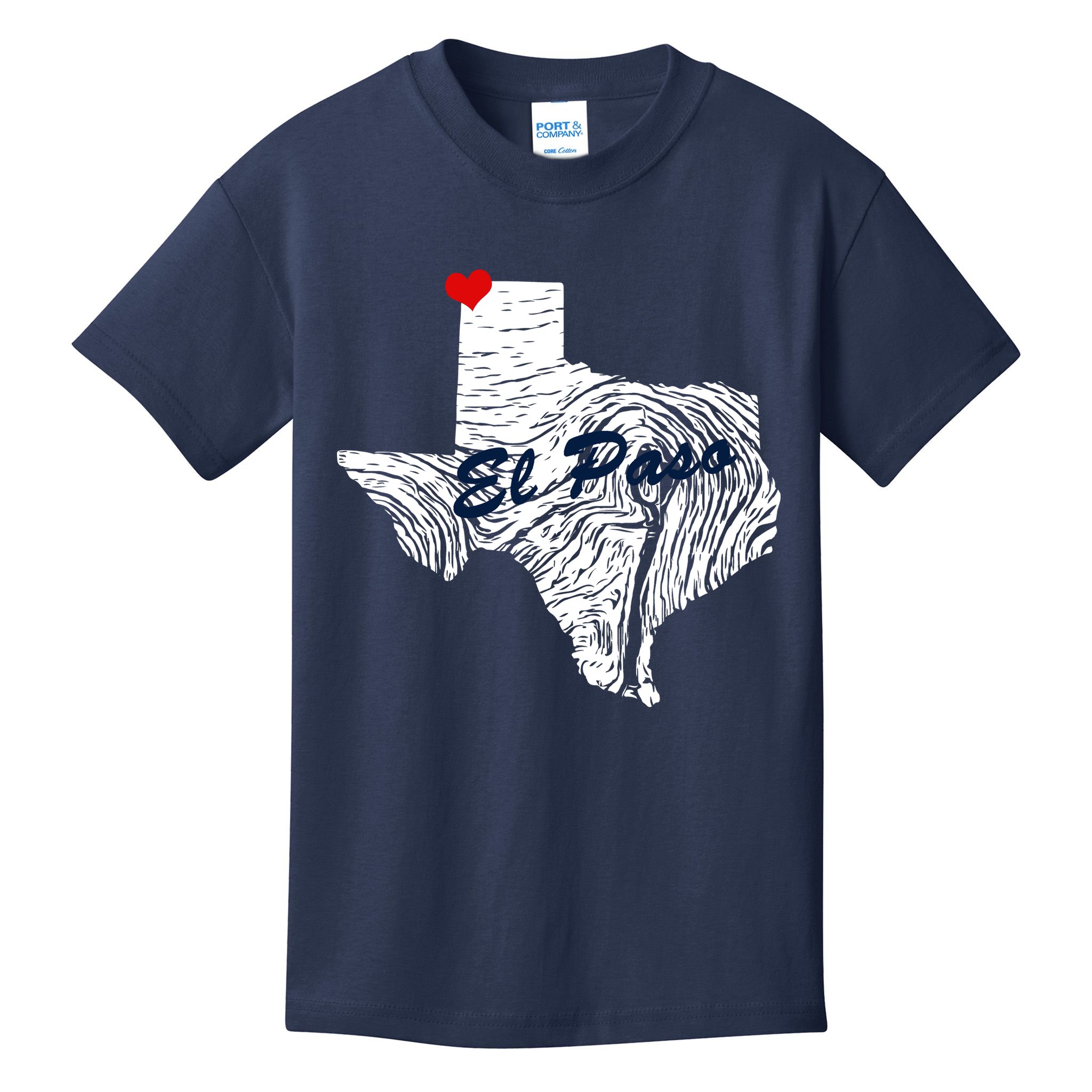 El Paso Texas State Kids T-Shirt