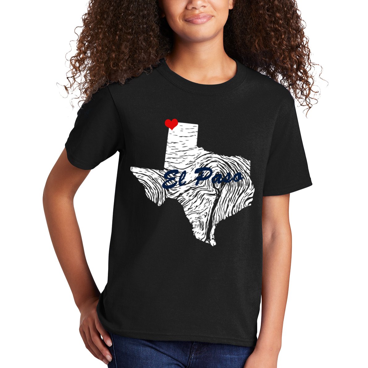 El Paso Texas State Kids T-Shirt