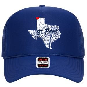 El Paso Texas State High Crown Mesh Back Trucker Hat