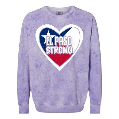 El Paso Texas Strong  Colorblast Crewneck Sweatshirt