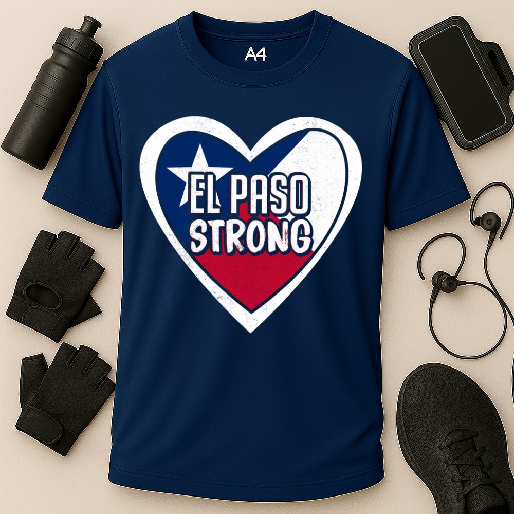 El Paso Texas Strong  Cooling Performance Crew T-Shirt