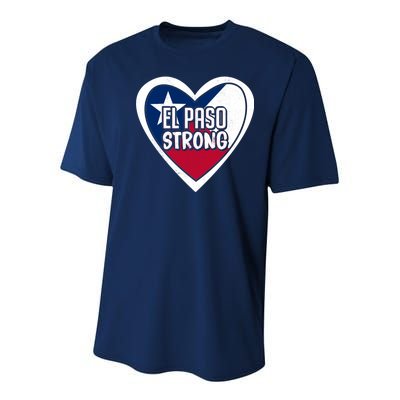 El Paso Texas Strong  Youth Performance Sprint T-Shirt