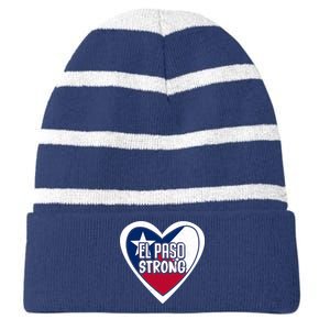 El Paso Texas Strong  Striped Beanie with Solid Band