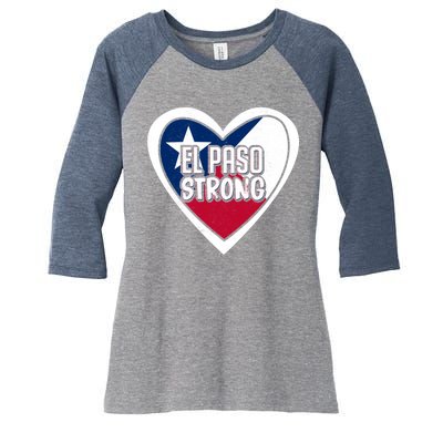 El Paso Texas Strong  Women's Tri-Blend 3/4-Sleeve Raglan Shirt