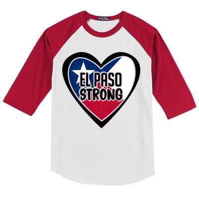 El Paso Texas Strong  Kids Colorblock Raglan Jersey