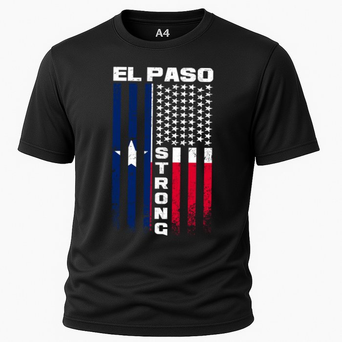 El Paso Texas Strong Flag Cooling Performance Crew T-Shirt