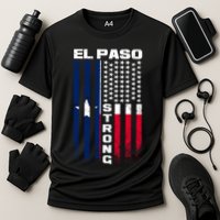 El Paso Texas Strong Flag Cooling Performance Crew T-Shirt