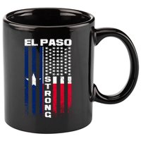 El Paso Texas Strong Flag 11oz C Handle Ceramic Mug