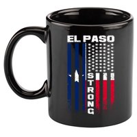 El Paso Texas Strong Flag 11oz C Handle Ceramic Mug