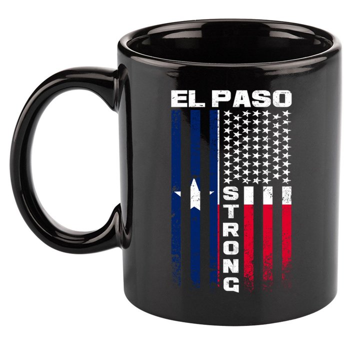 El Paso Texas Strong Flag 11oz C Handle Ceramic Mug