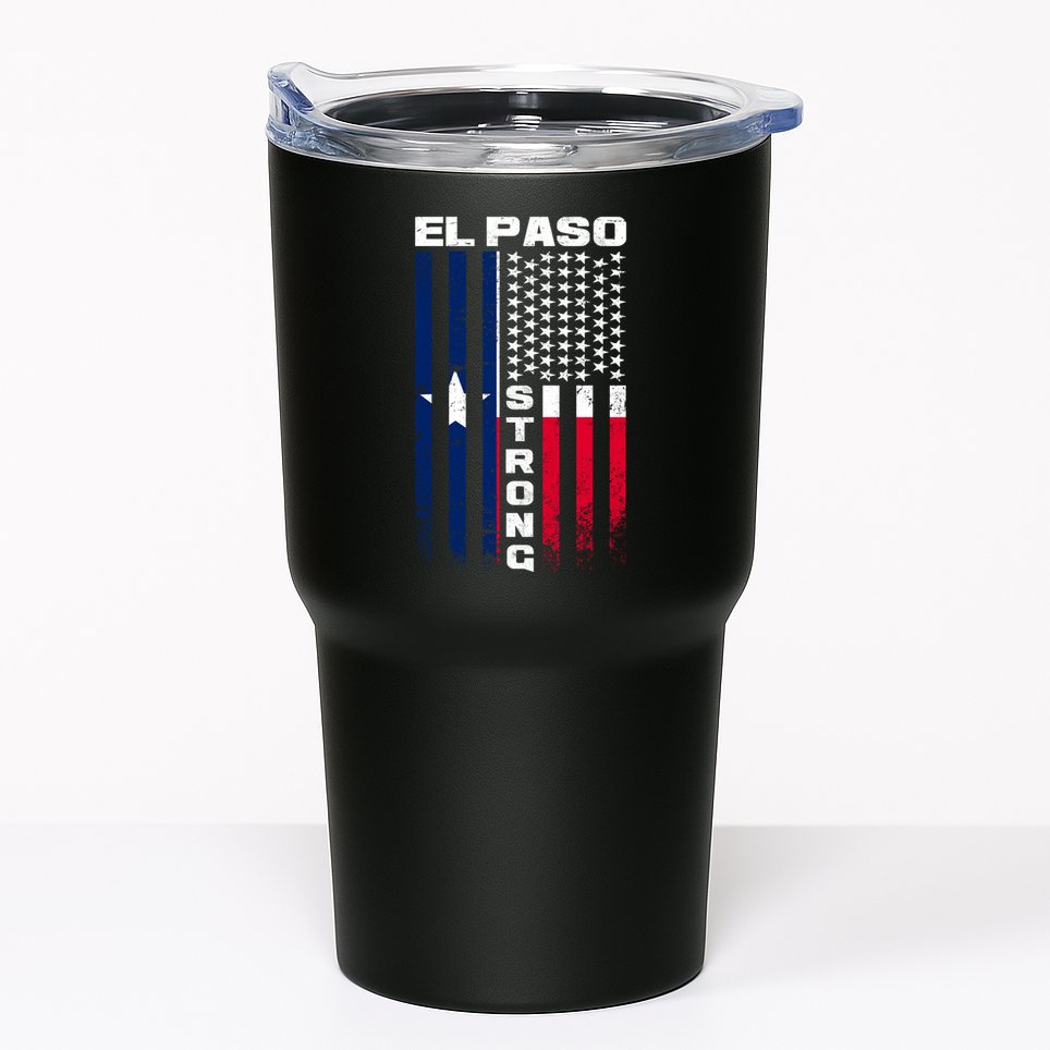 El Paso Texas Strong Flag Tumbler