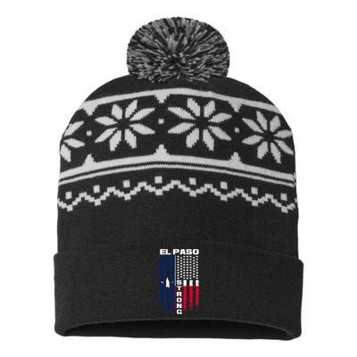 El Paso Texas Strong Flag USA-Made Snowflake Beanie