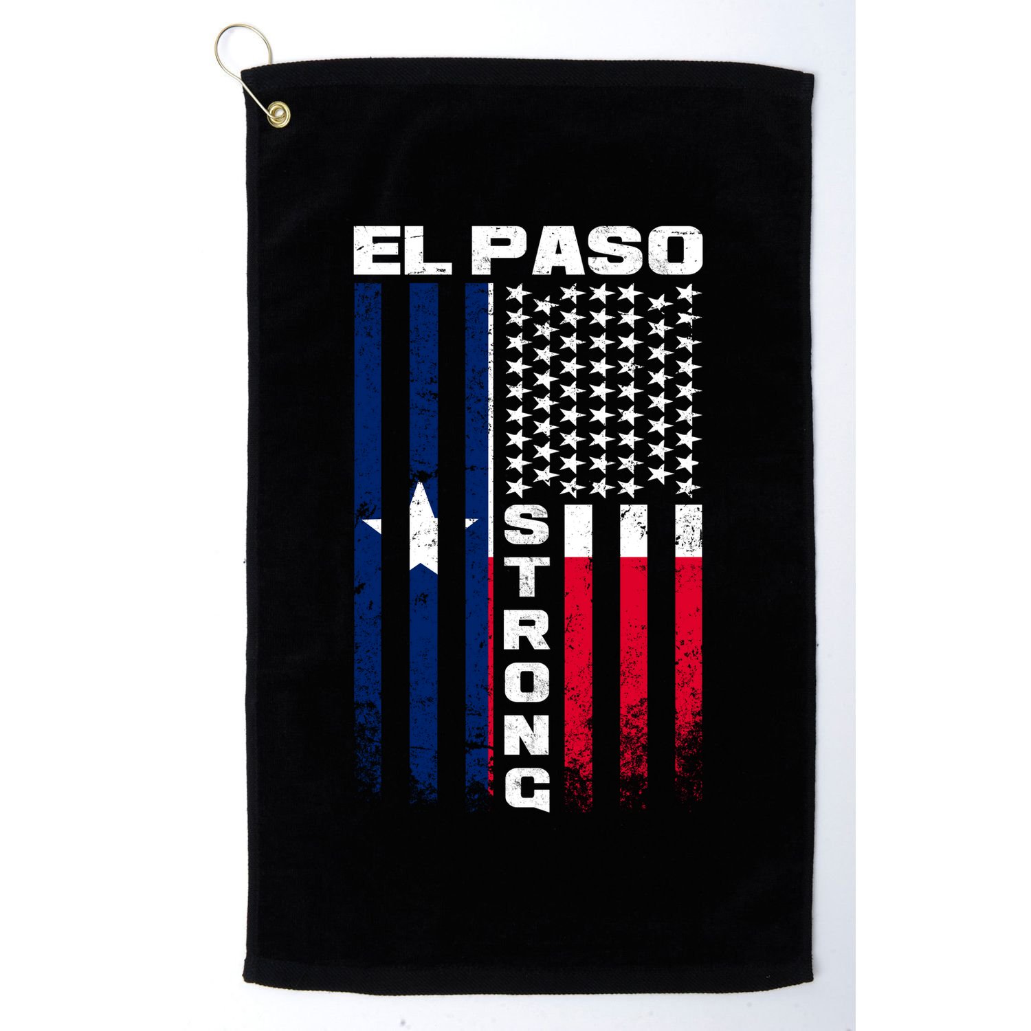 El Paso Texas Strong Flag Golf Towel